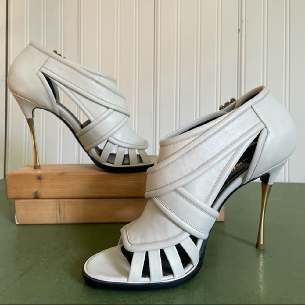 Nicholas Kirkwood *ITALY* Open Toe Strappy Stiletto Boots/Booties - Picture 2 of 12